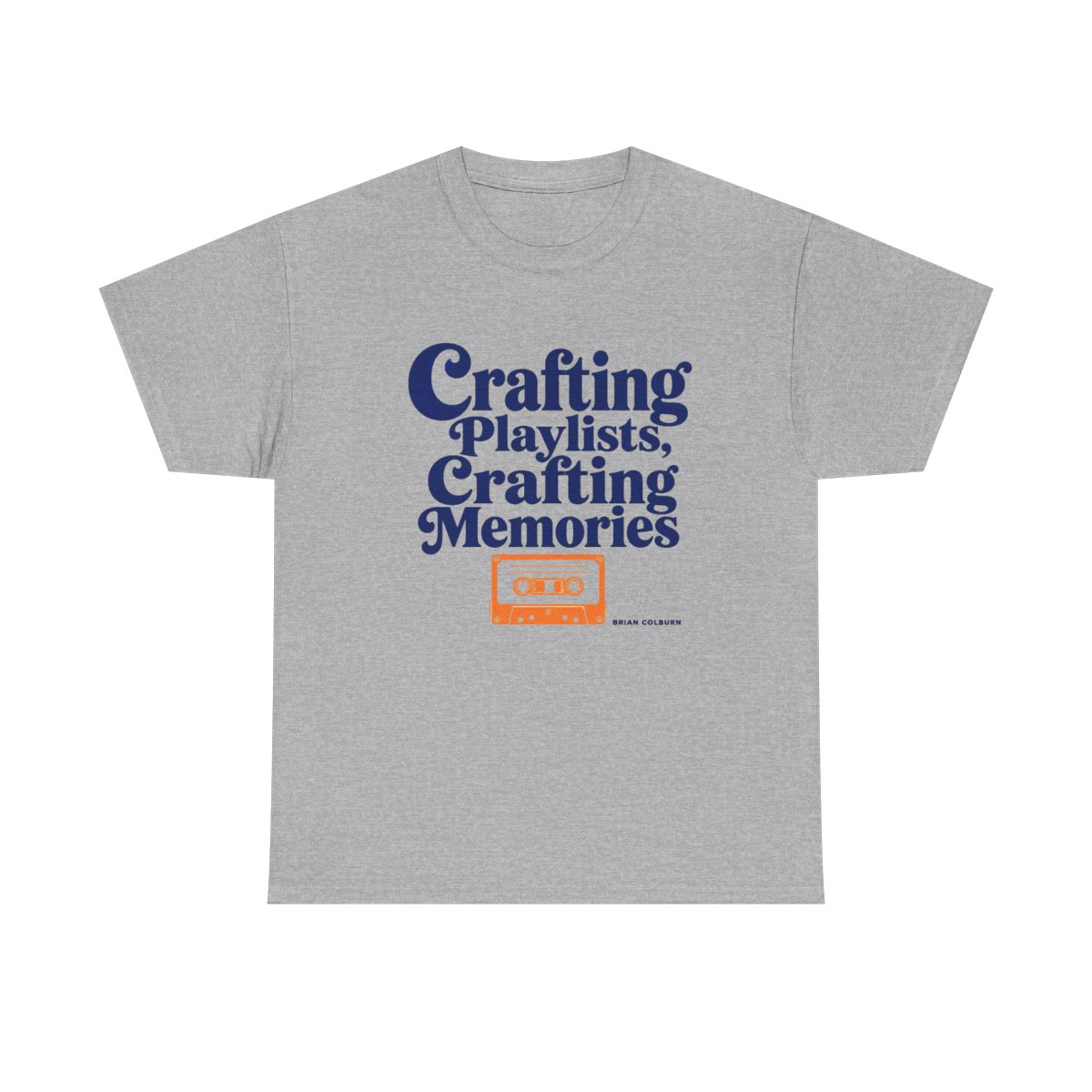 Mixtape "Crafting Playlists, Crafting Memories" Unisex Tee - alternate angle 3, merchandise