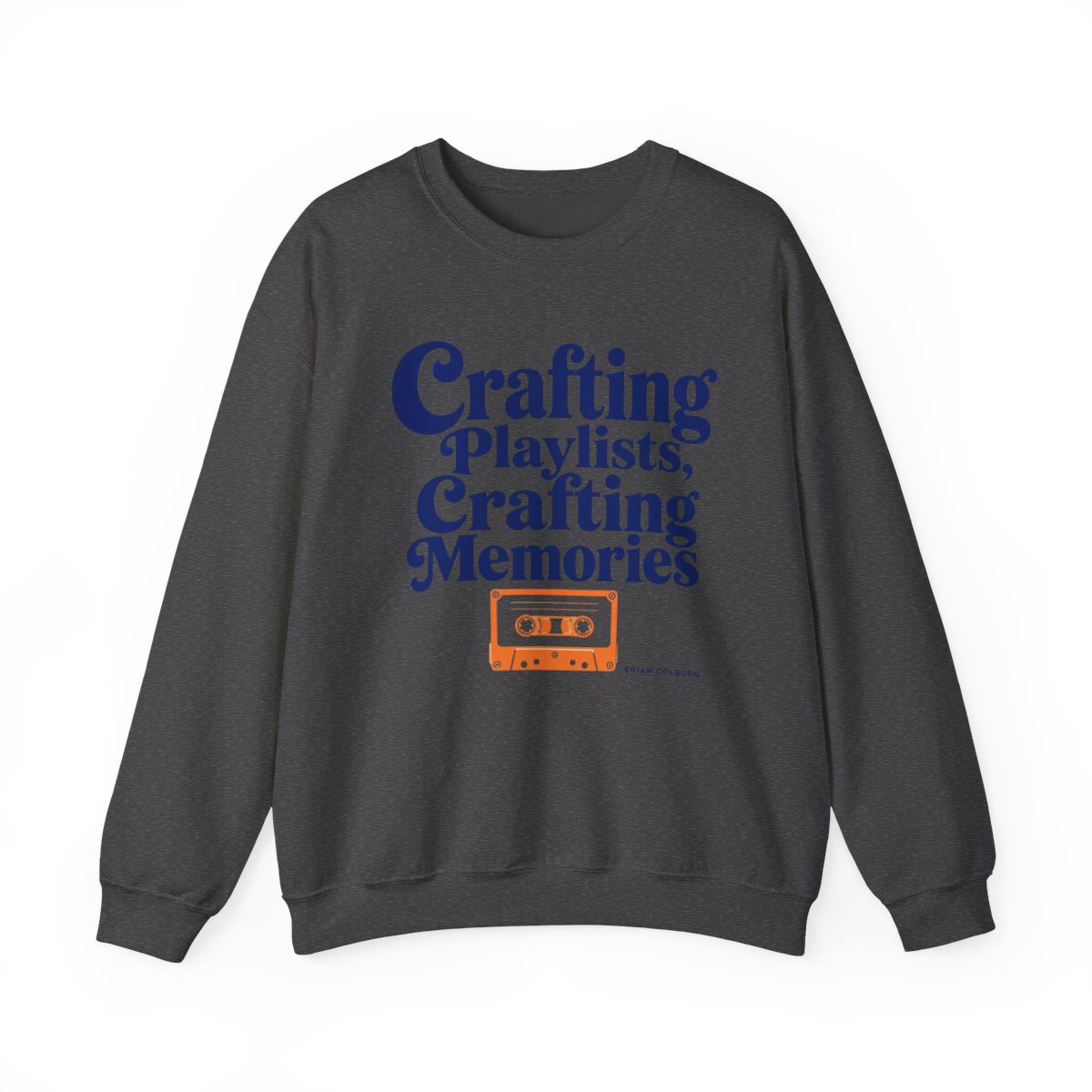 Mixtape "Crafting Playlists, Crafting Memories" Crewneck - alternate angle 3, merchandise