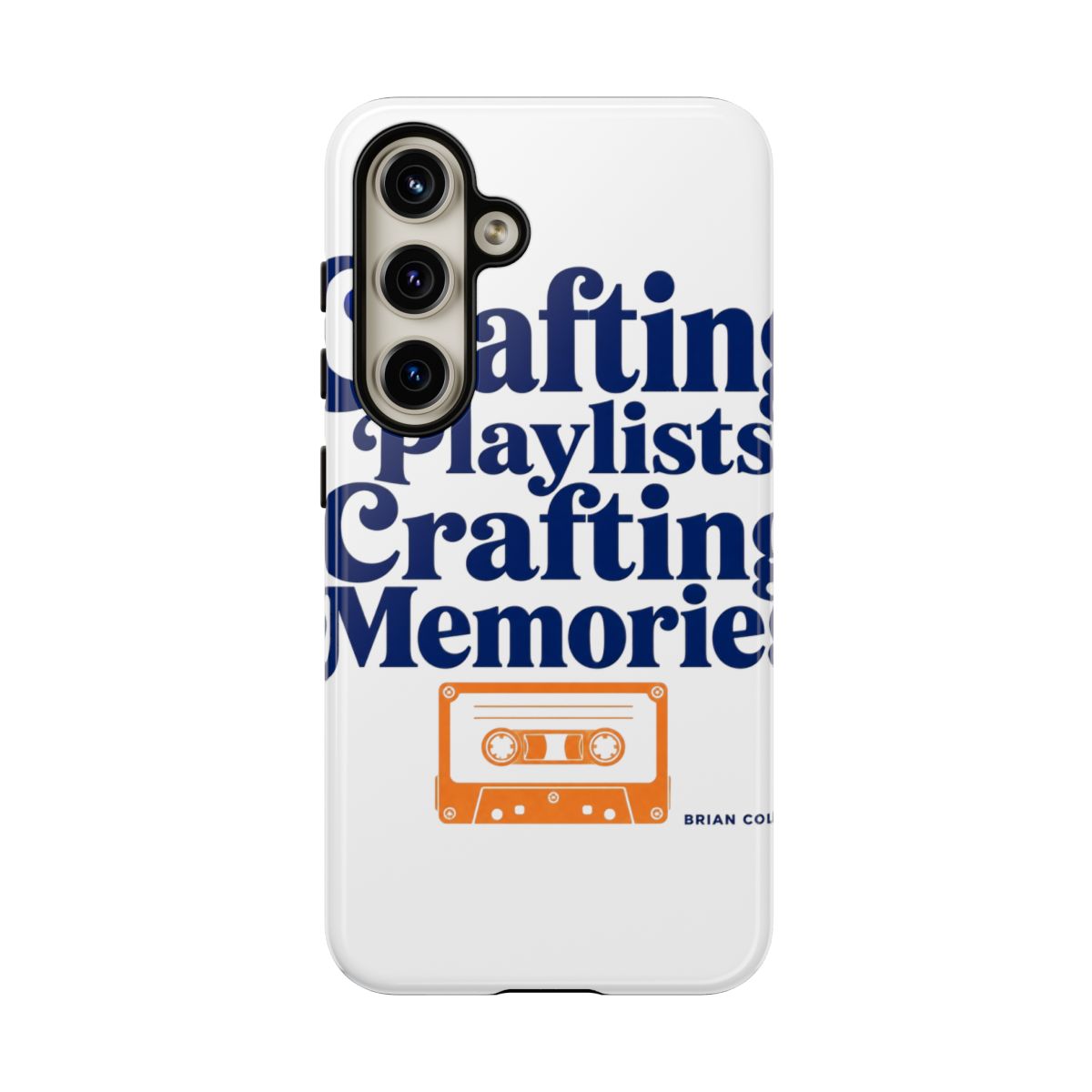 Mixtape "Crafting Playlists, Crafting Memories" Phone Case - alternate angle 1, merchandise