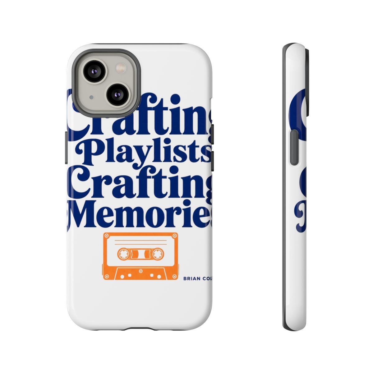 Mixtape "Crafting Playlists, Crafting Memories" Phone Case - alternate angle 5, merchandise