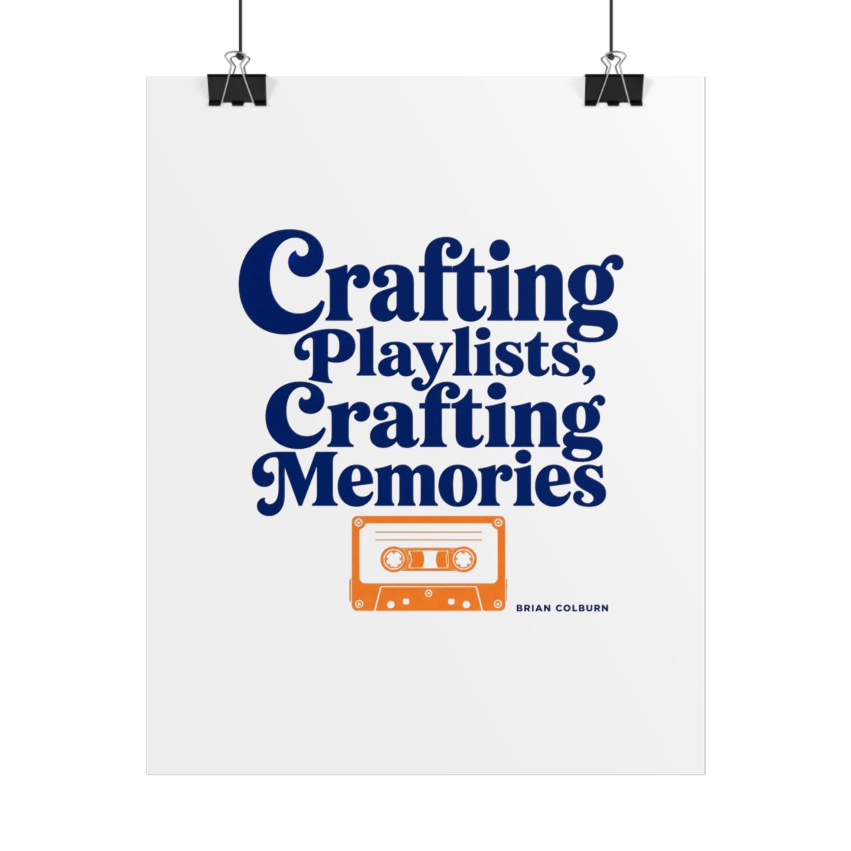 Mixtape "Crafting Playlists, Crafting Memories" Poster