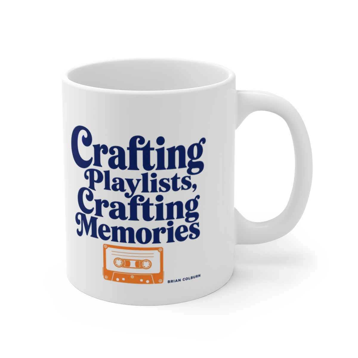 Mixtape "Crafting Playlists, Crafting Memories" White Mug