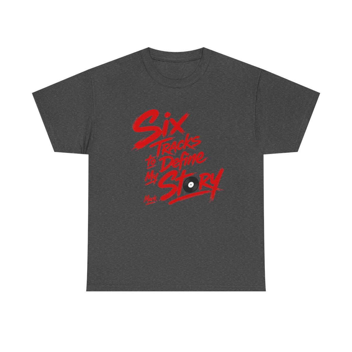 Mixtape "Six Tracks to Define My Story" Unisex Tee - alternate angle 3, merchandise