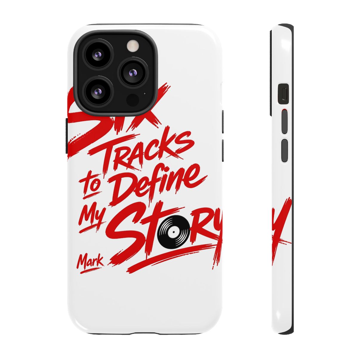 Mixtape "Six Tracks to Define My Story" Phone Case - alternate angle 1, merchandise
