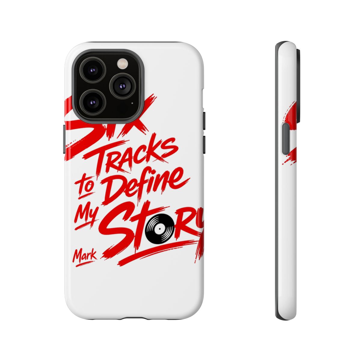Mixtape "Six Tracks to Define My Story" Phone Case - alternate angle 3, merchandise