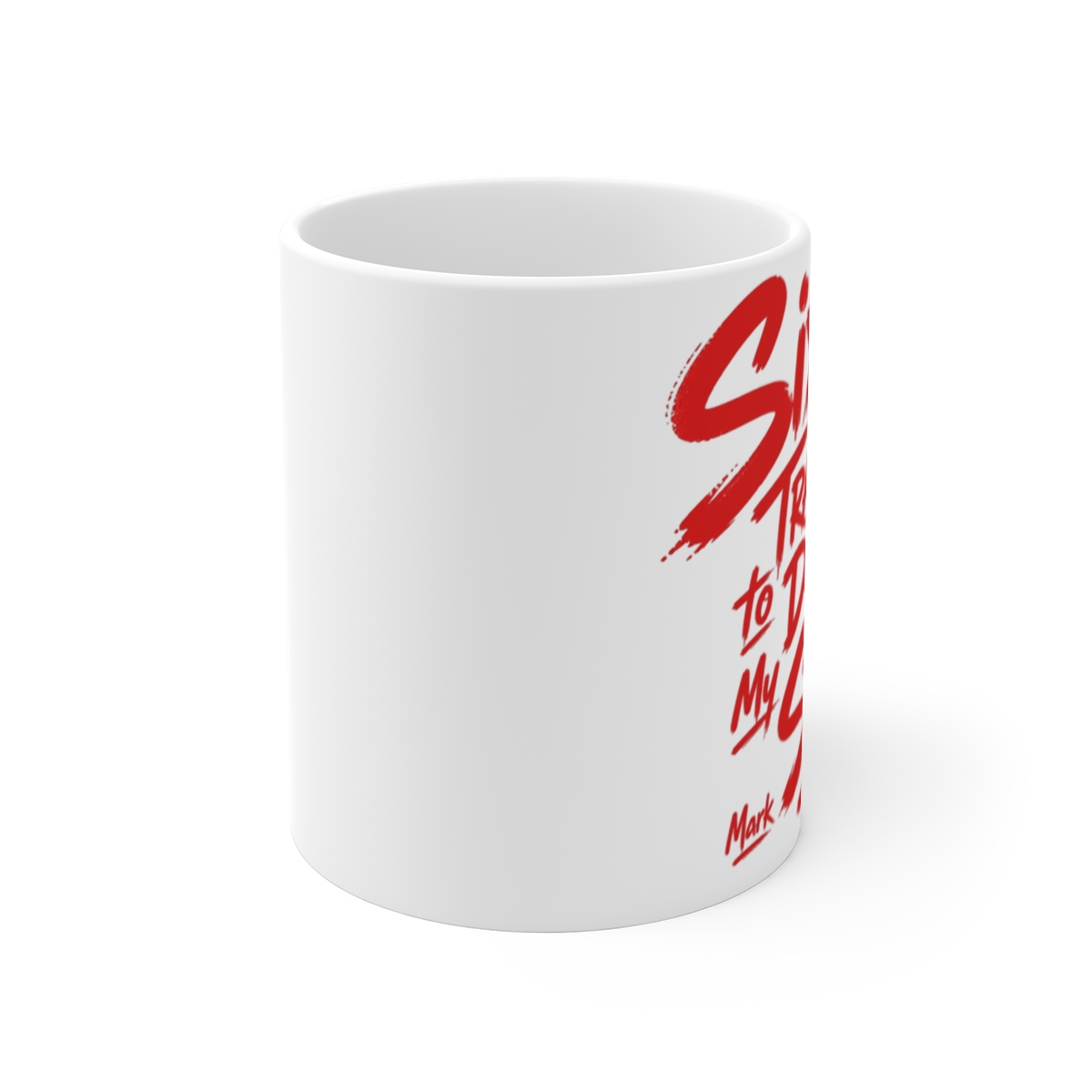 Mixtape "Six Tracks to Define My Story" White Mug - alternate angle 1, merchandise