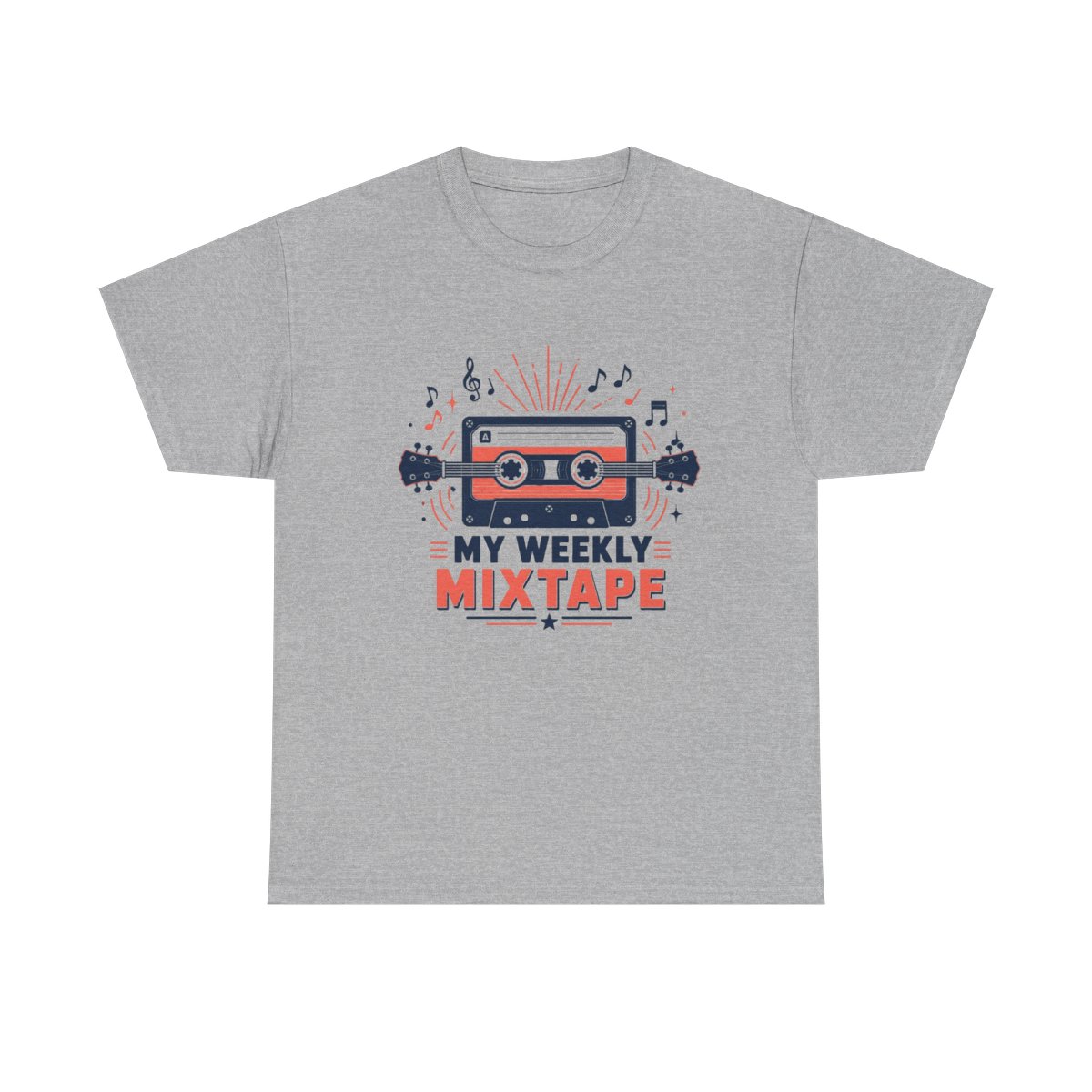 Mixtape "My Weekly Mixtape" Unisex Tee - alternate angle 3, merchandise
