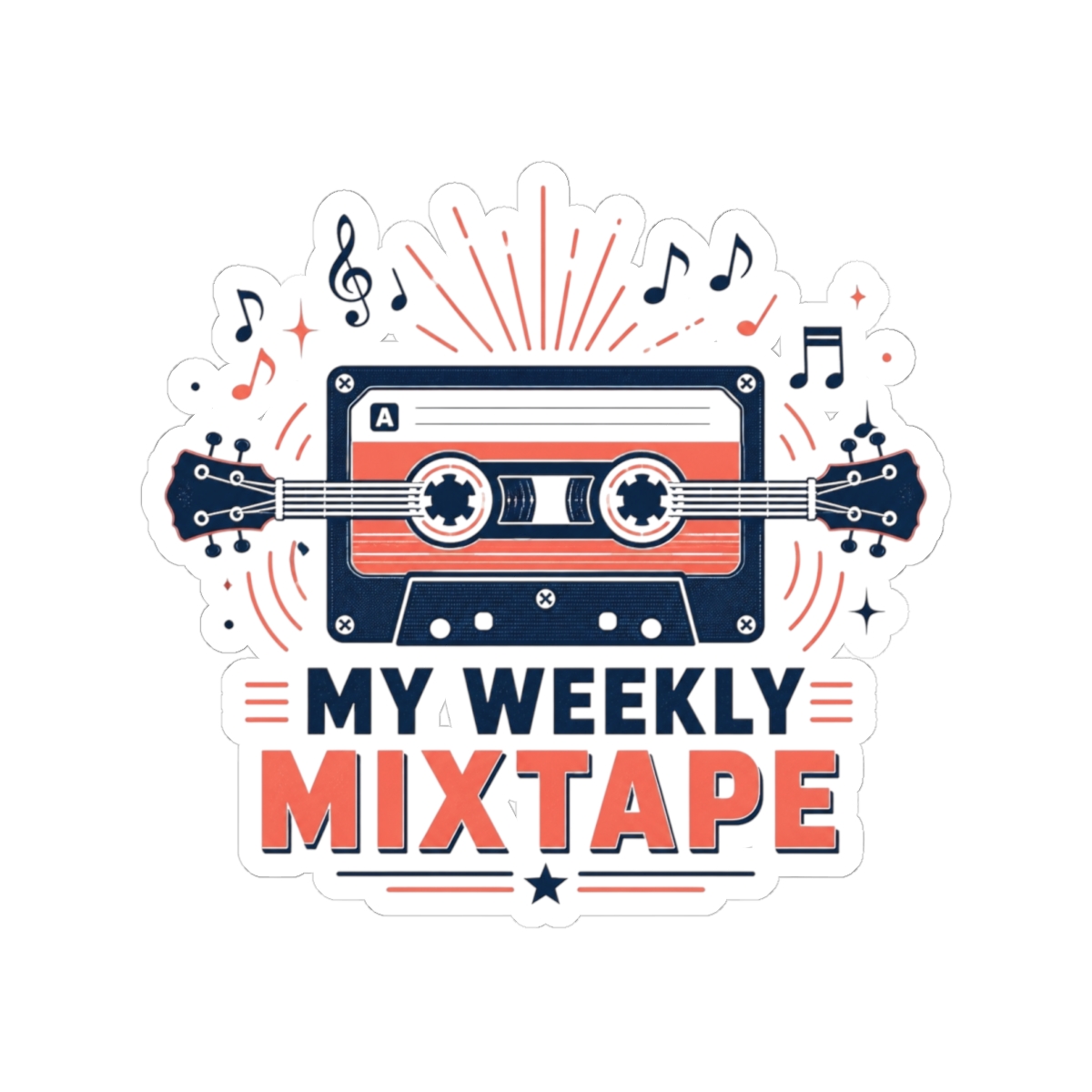 Mixtape "My Weekly Mixtape" Sticker - Official Stickers merchandise
