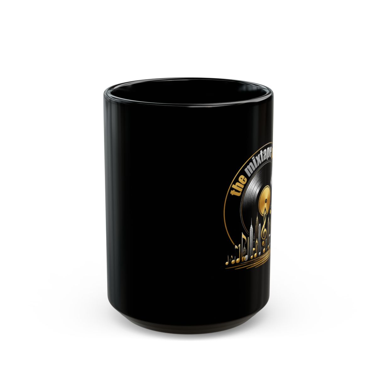 Mixtape "The Mixtape Podcast" Black Mug - alternate angle 2, merchandise