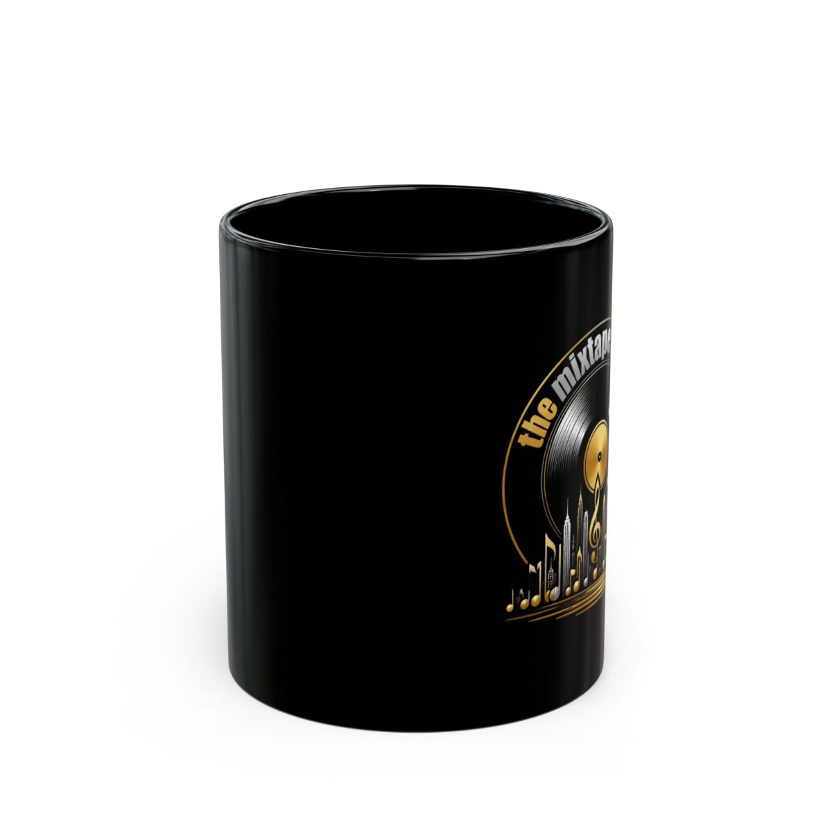 Mixtape "The Mixtape Podcast" Black Mug - alternate angle 1, merchandise