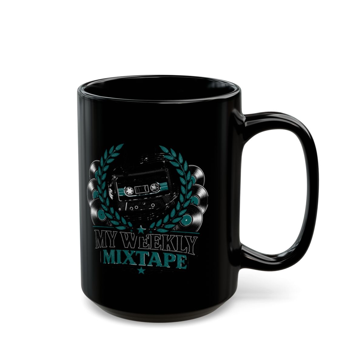Mixtape "My Weekly Mixtape" Black Mug - alternate angle 5, merchandise