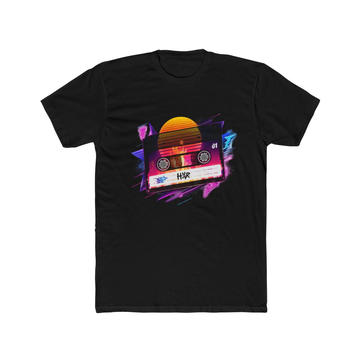 Synthwave Mixtape T Shirt - alternate angle 3, merchandise