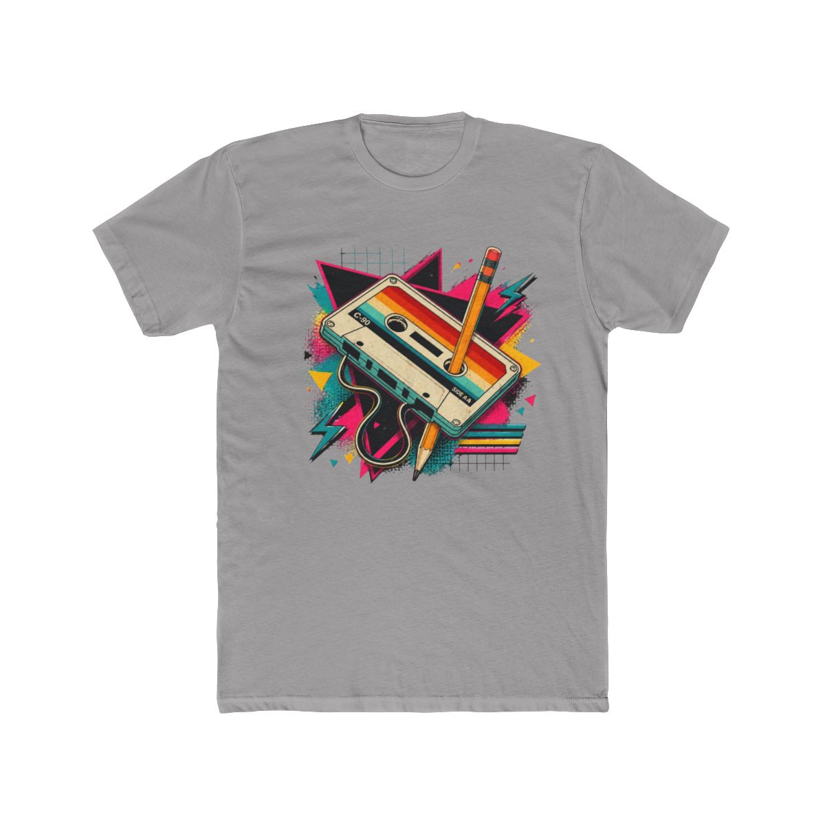 Cassette Tape Retro Mixtape Pencil Music 80s 90s DJ Vibes T Shirt