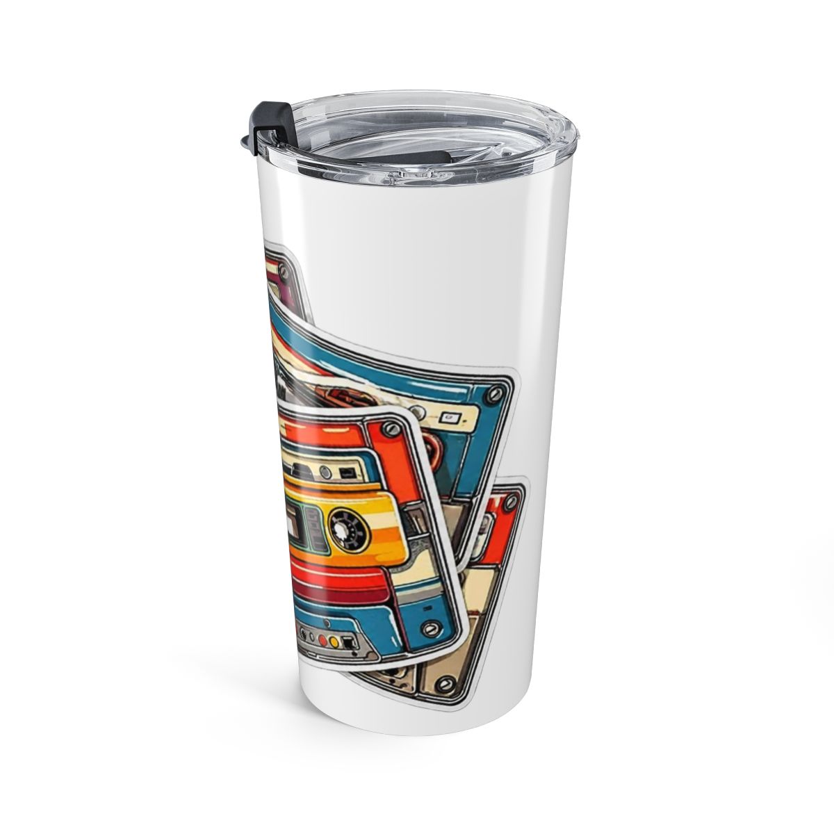 Retro Cassette Tape Sticker 4 Inch 80s Vintage Mixtape Music - Waterproof Vinyl Decal for Laptop Water Bottle Car Tumbler - Durable Funny Aesthetic Long-Lasting Stickers for Adults ID44990 - Official Mugs & Drinkware merchandise