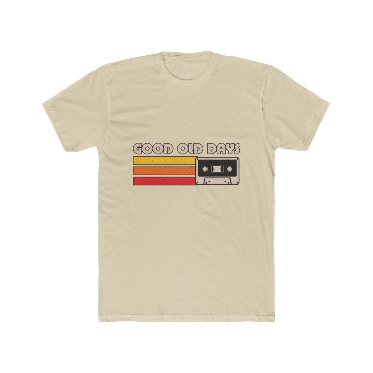 Old Days Vintage Mixtape Retro Lettering Quote T Shirt - alternate angle 3, merchandise