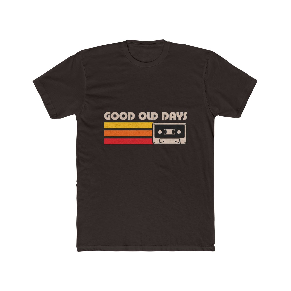 Old Days Vintage Mixtape Retro Lettering Quote T Shirt - alternate angle 2, merchandise