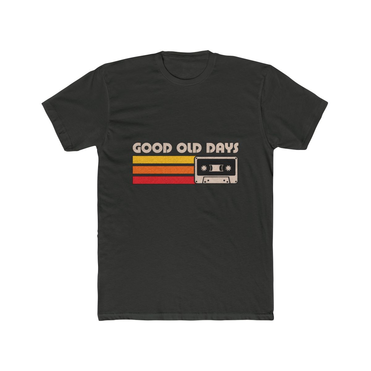 Old Days Vintage Mixtape Retro Lettering Quote T Shirt - alternate angle 5, merchandise