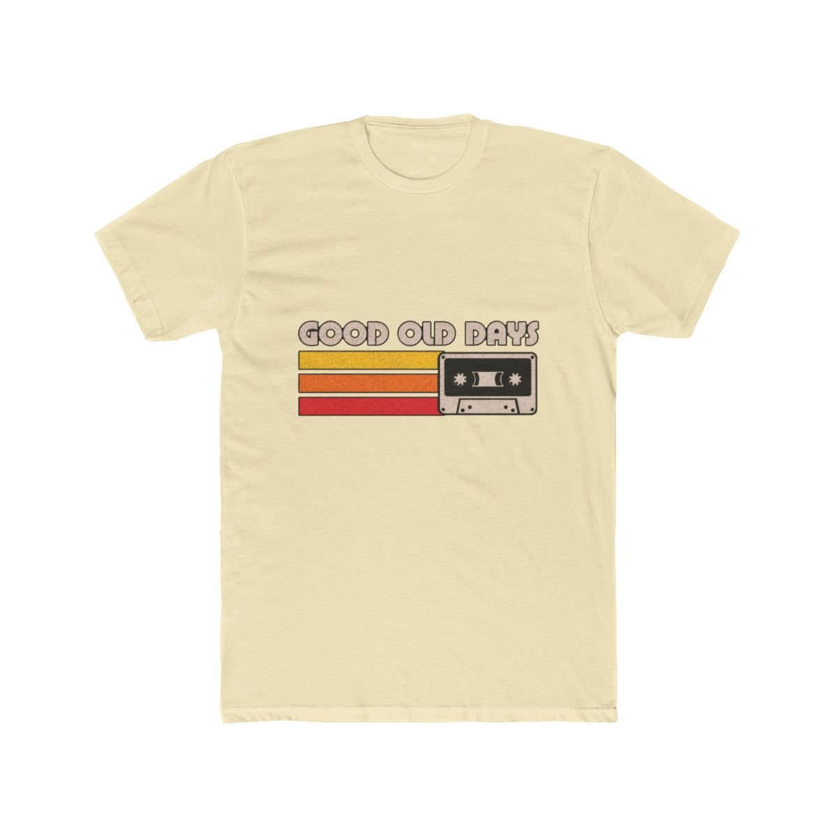 Old Days Vintage Mixtape Retro Lettering Quote T Shirt - alternate angle 4, merchandise