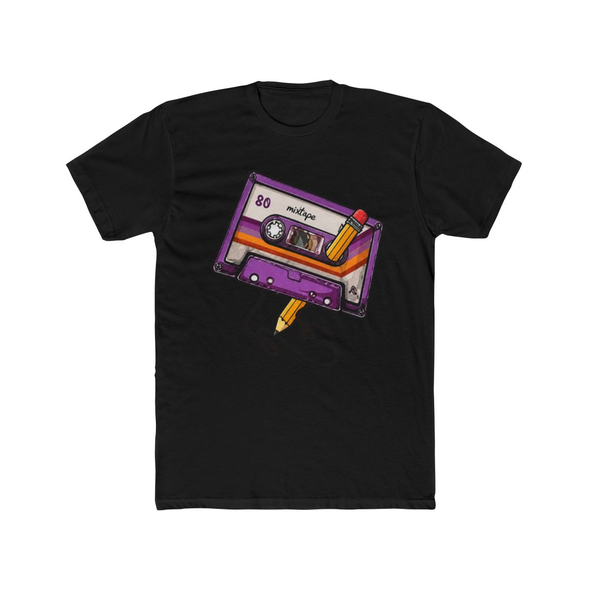 Retro Vintage Cassette Tape Pencil Music Mixtape