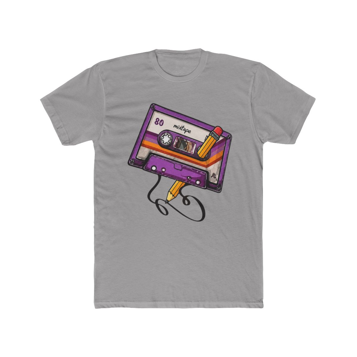 Retro Vintage Cassette Tape Pencil Music Mixtape