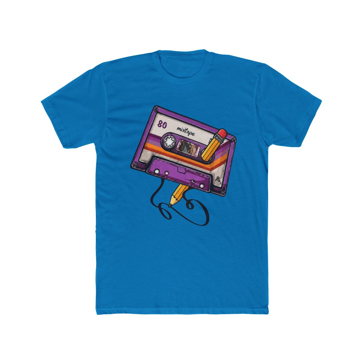 Retro Vintage Cassette Tape Pencil Music Mixtape - alternate angle 4, merchandise