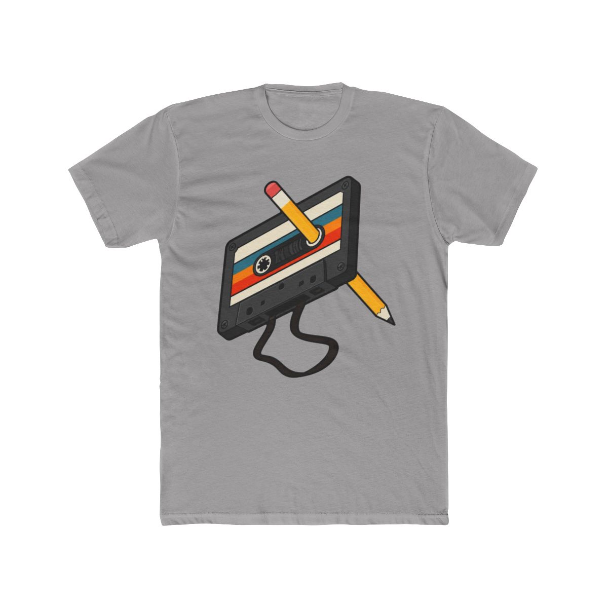 Retro Cassette Tape Pencil 80s 90s Music Mixtape - alternate angle 2, merchandise