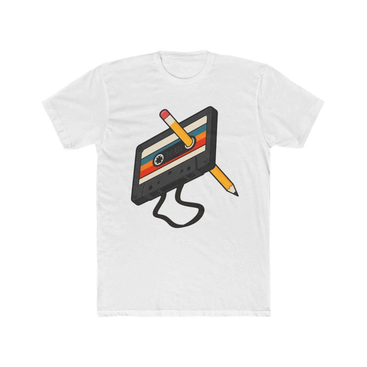 Retro Cassette Tape Pencil 80s 90s Music Mixtape