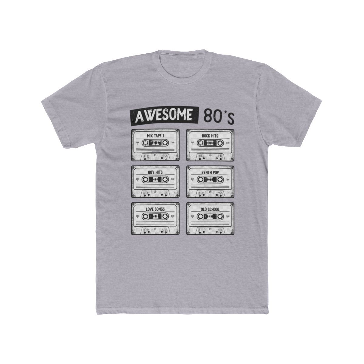 Awesome 80´s - Mixtape 80s Dire Straits, Tears for T Shirt - alternate angle 3, merchandise