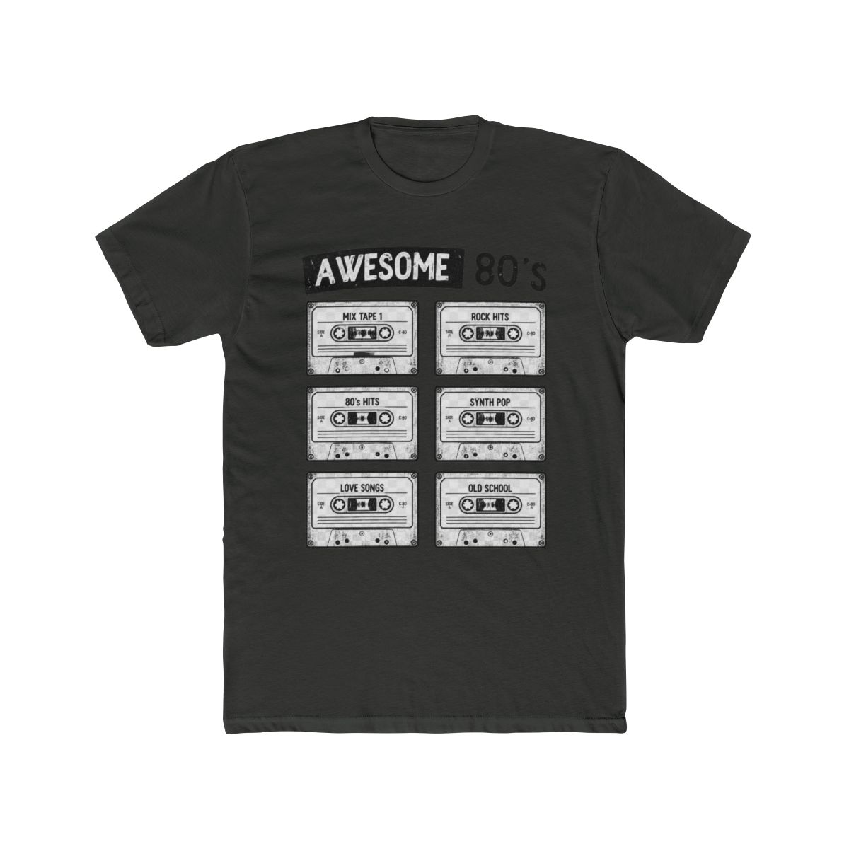Awesome 80´s - Mixtape 80s Dire Straits, Tears for T Shirt - alternate angle 5, merchandise
