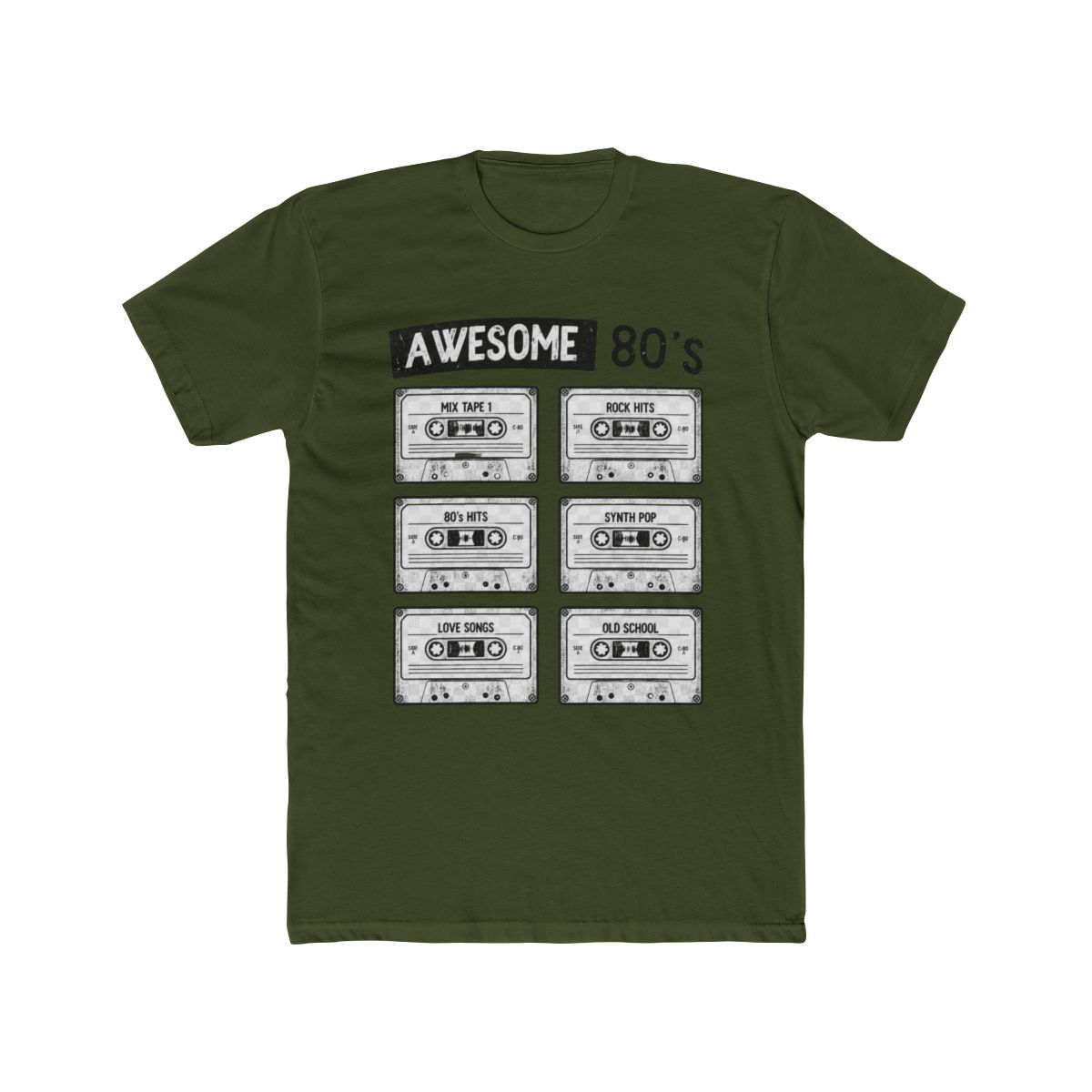 Awesome 80´s - Mixtape 80s Dire Straits, Tears for T Shirt - alternate angle 4, merchandise